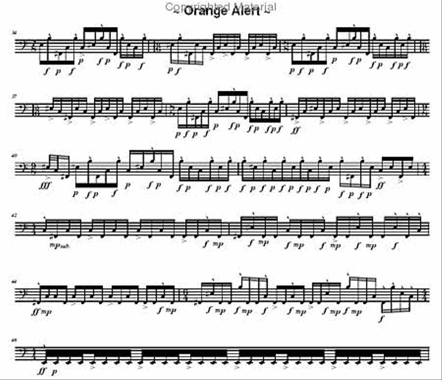 Orange Alert Percussion scores gallery preview page 3