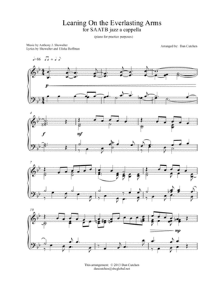 Gospel Jazz Choral-"Leaning"-Piano Practice Score