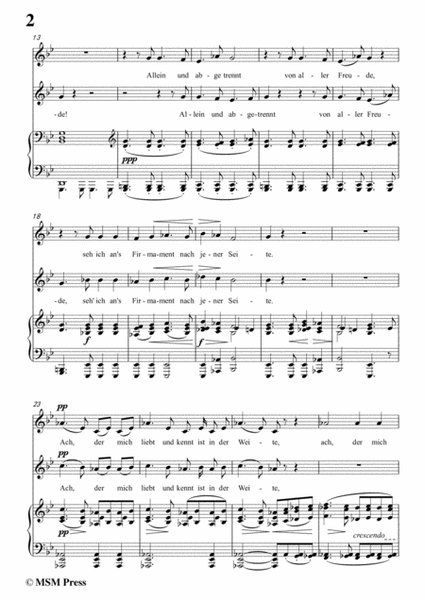 Schubert-Mignon und der Harfner (duet),in g minor,,for Voice&Piano image number null