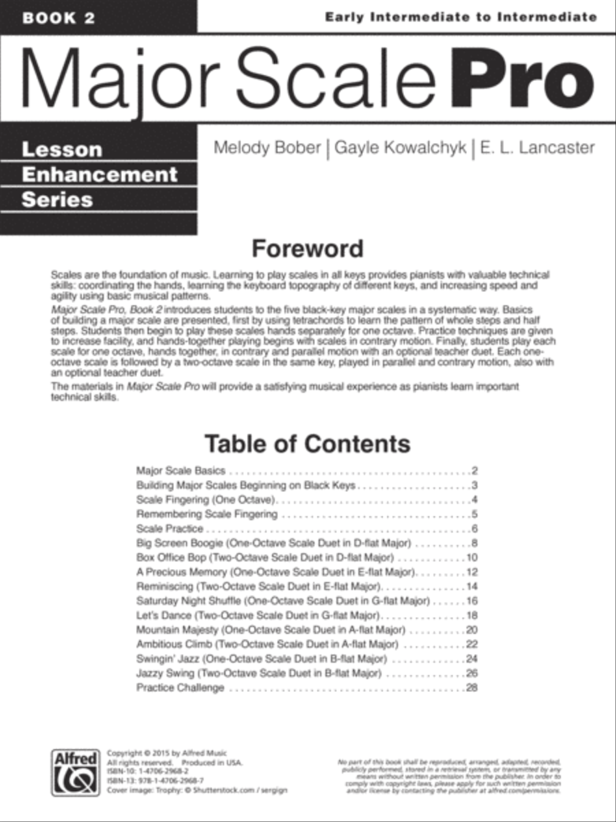 Major Scale Pro, Book 2 Piano Method scores gallery preview page 2