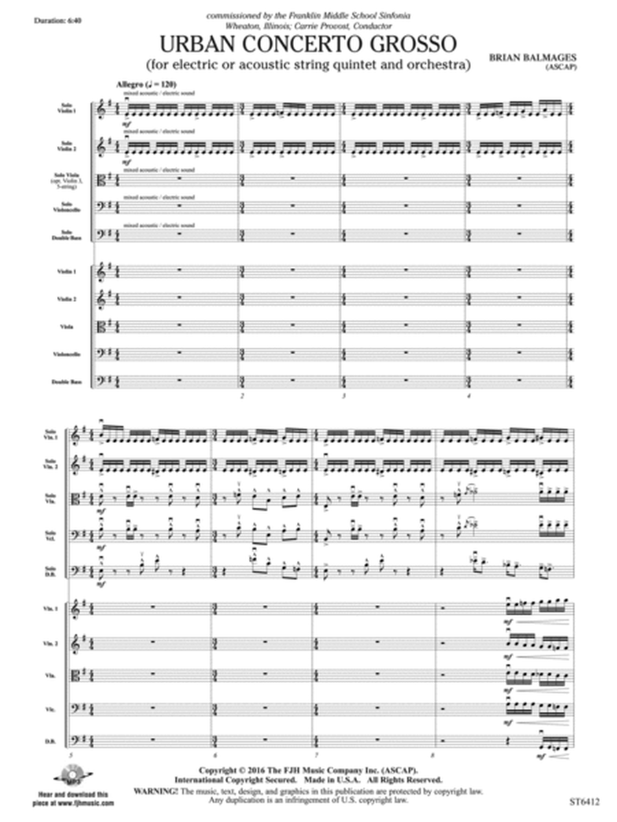 Urban Concerto Grosso: Score