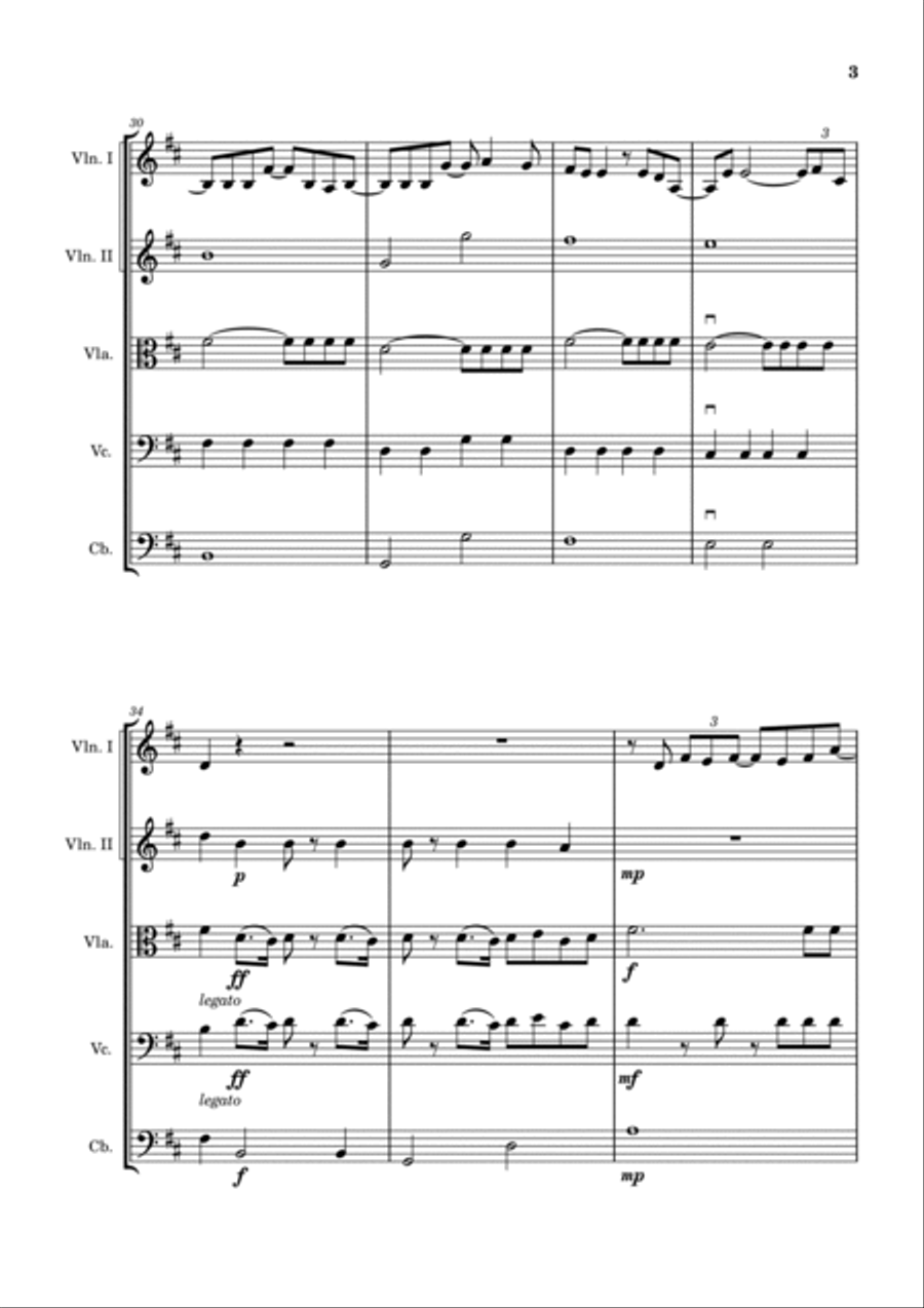 Older And Taller String Quintet scores gallery preview page 3