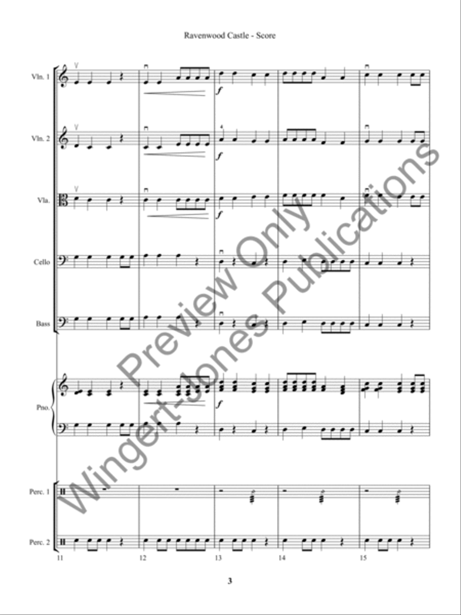 Ravenwood Castle (Score) Ravenwood Castle (Score) String Orchestra scores gallery preview page 6