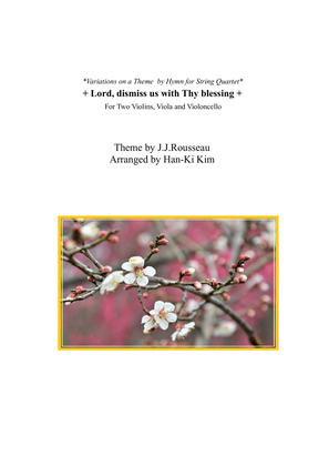 Book cover for Lord dismiss us with Thy blessing (For String Quartet)