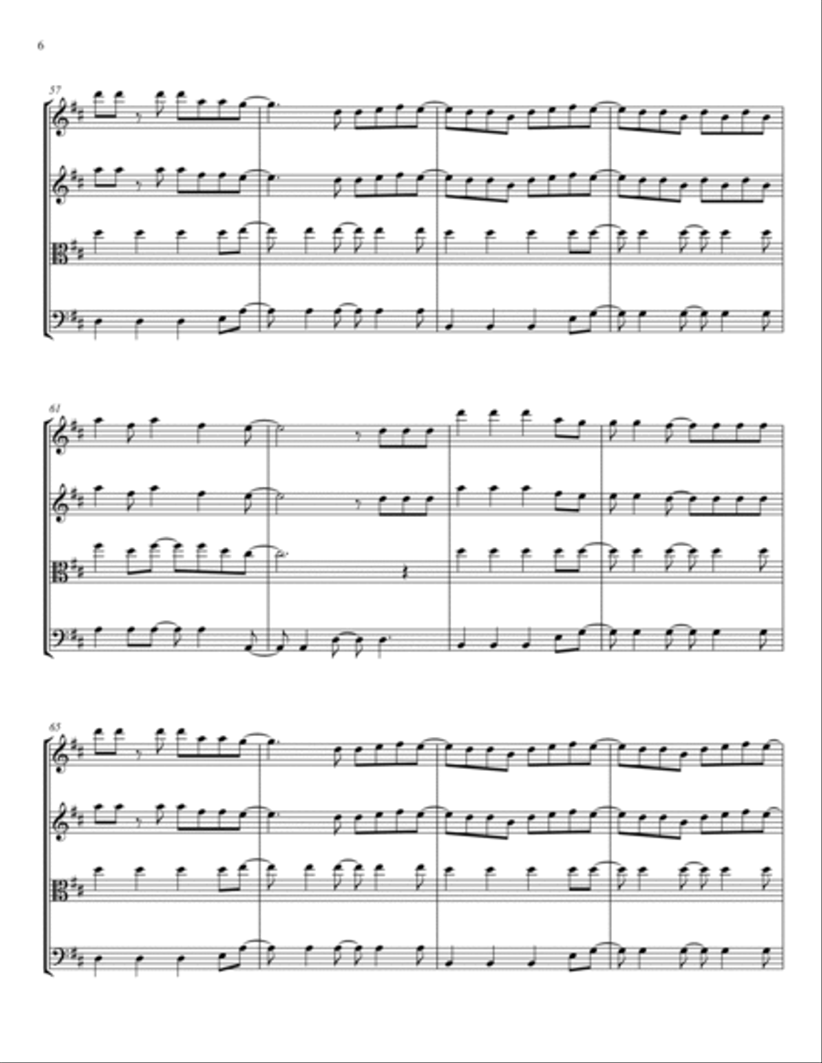 Zen Zen Zense String Quartet scores gallery preview page 6