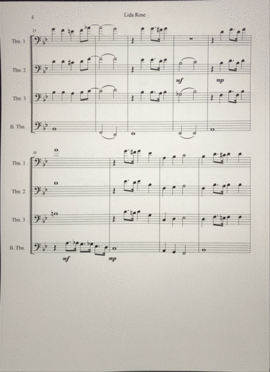 Lida Rose Brass Ensemble scores gallery preview page 5