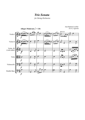 Trio Sonata Op. 2 No. 8 4th Movement - for String Orchestra