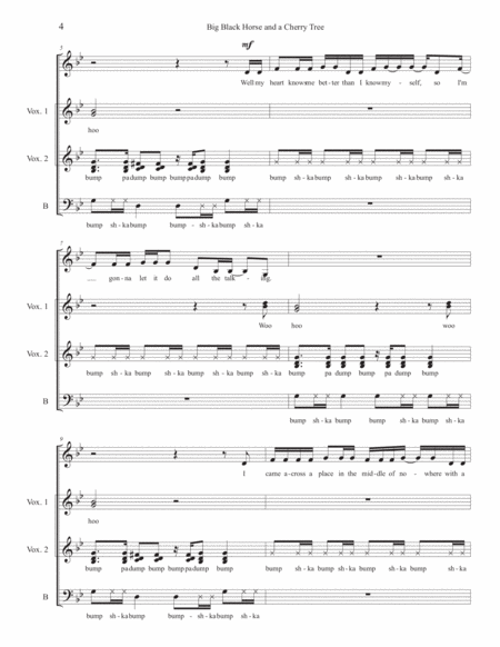 Black Horse And The Cherry Tree by KT Tunstall Choir - Digital Sheet Music