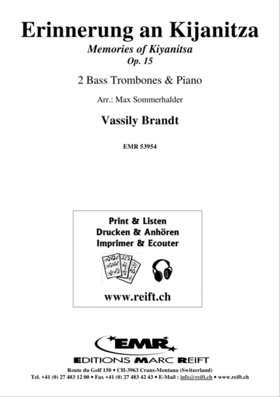Erinnerung an Kijanitza Erinnerung an Kijanitza Trombone scores gallery preview page 2