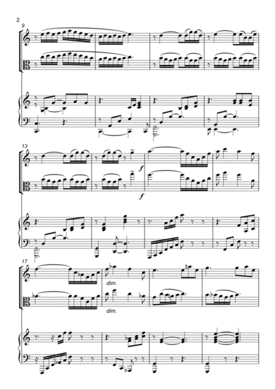 Delibes' Flower Duet String Duet scores gallery preview page 2