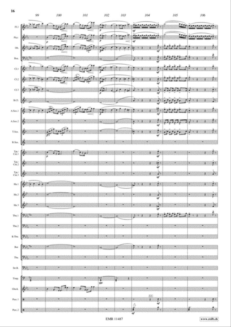 Tannhauser Overture Concert Band scores gallery preview page 17