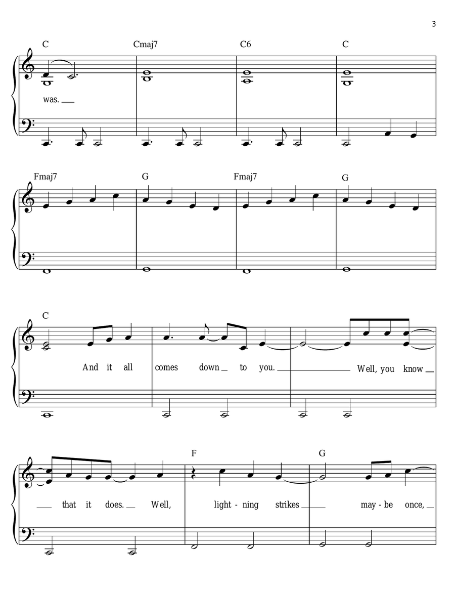 Gypsy Gypsy Easy Piano scores gallery preview page 3