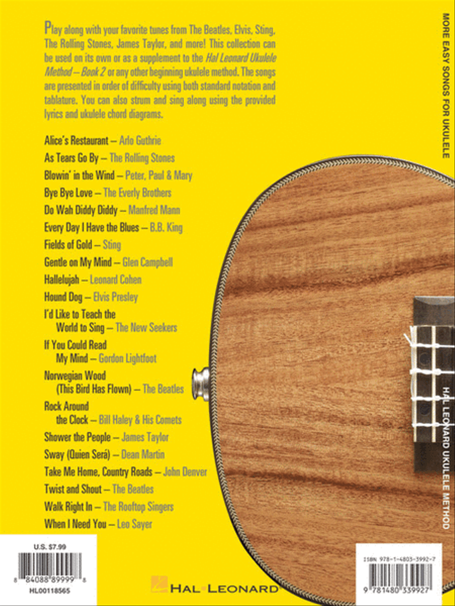 More Easy Songs for Ukulele Acoustic Guitar scores gallery preview page 5