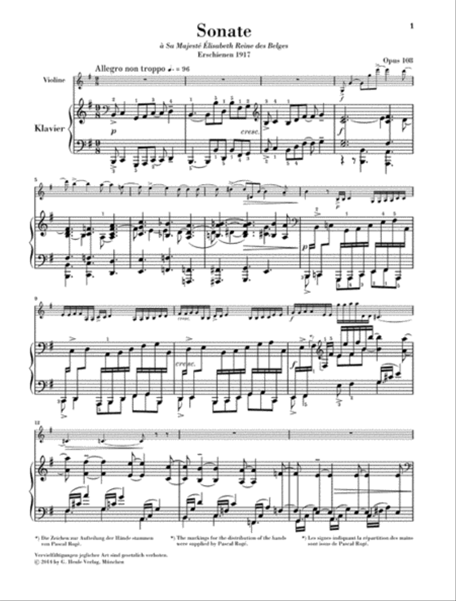 Violin Sonata No. 2 in E minor, Op. 108 Violin Solo scores gallery preview page 2
