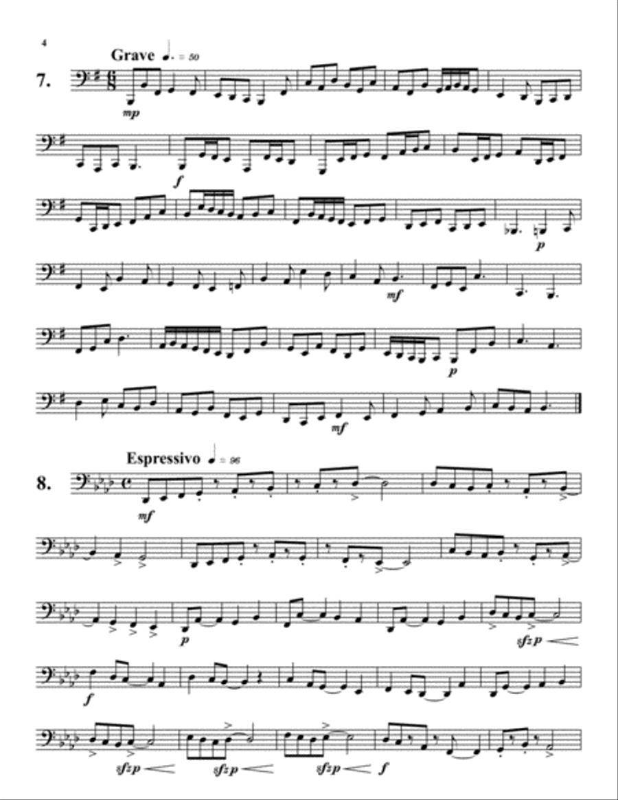 Twenty Etudes for Tuba Twenty Etudes for Tuba Tuba scores gallery preview page 4