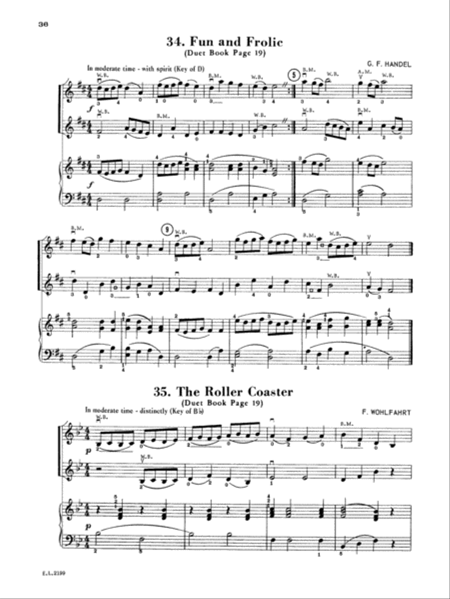 Beautiful Music for Two String Instruments, Book 1 Chamber Orchestra scores gallery preview page 4