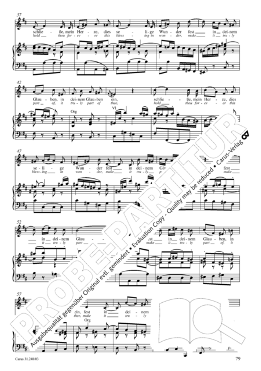 Christmas oratorio (Weihnachtsoratorium, Teile I-III) 4-Part scores gallery preview page 84