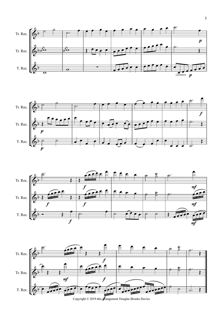 Christmas Carols for Recorder Trio (AAT) Small Ensemble scores gallery preview page 5