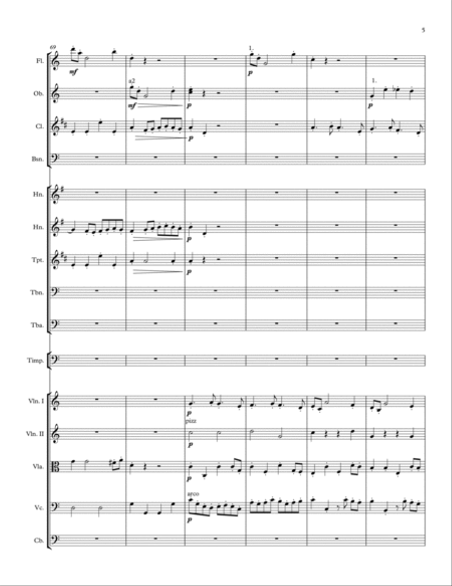 Fugue for Orchestra Fugue for Orchestra Small Ensemble scores gallery preview page 5
