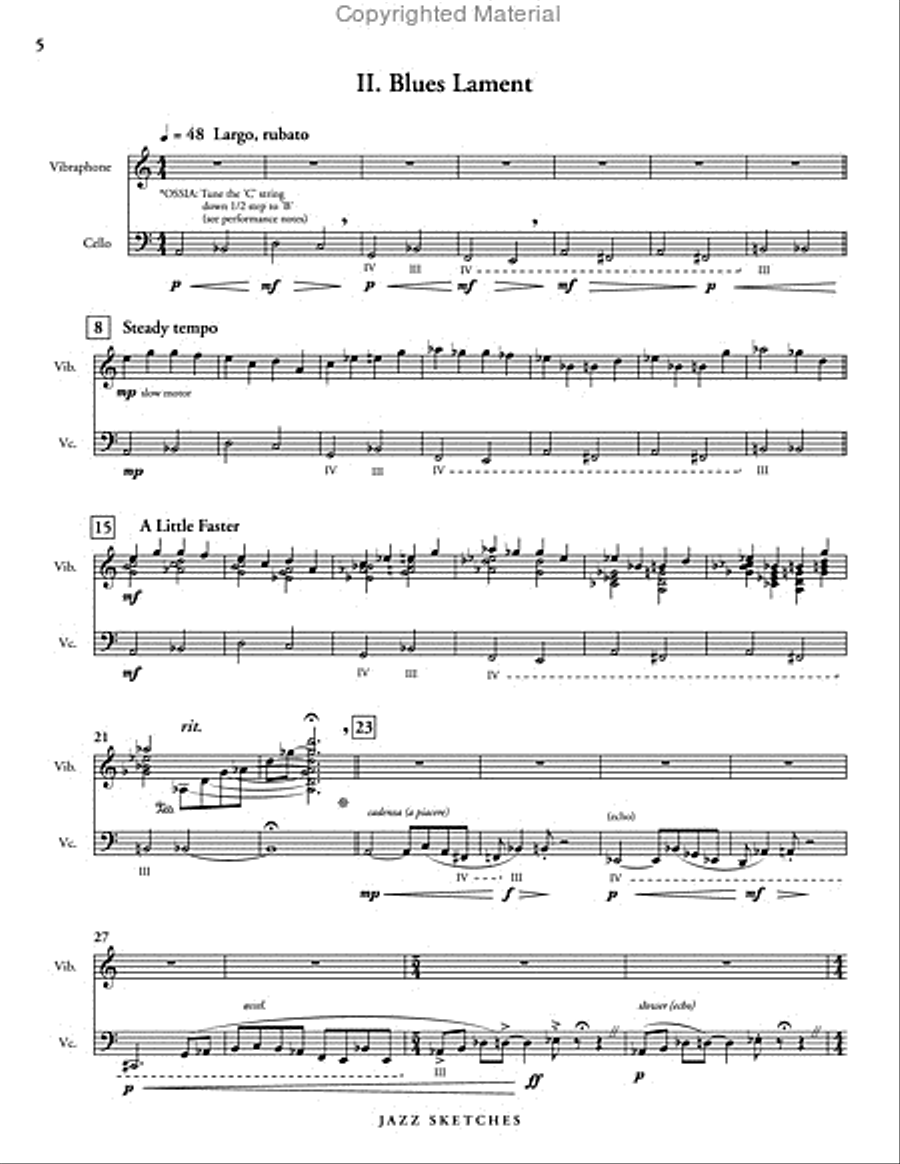 Jazz Sketches Jazz Sketches Cello scores gallery preview page 3