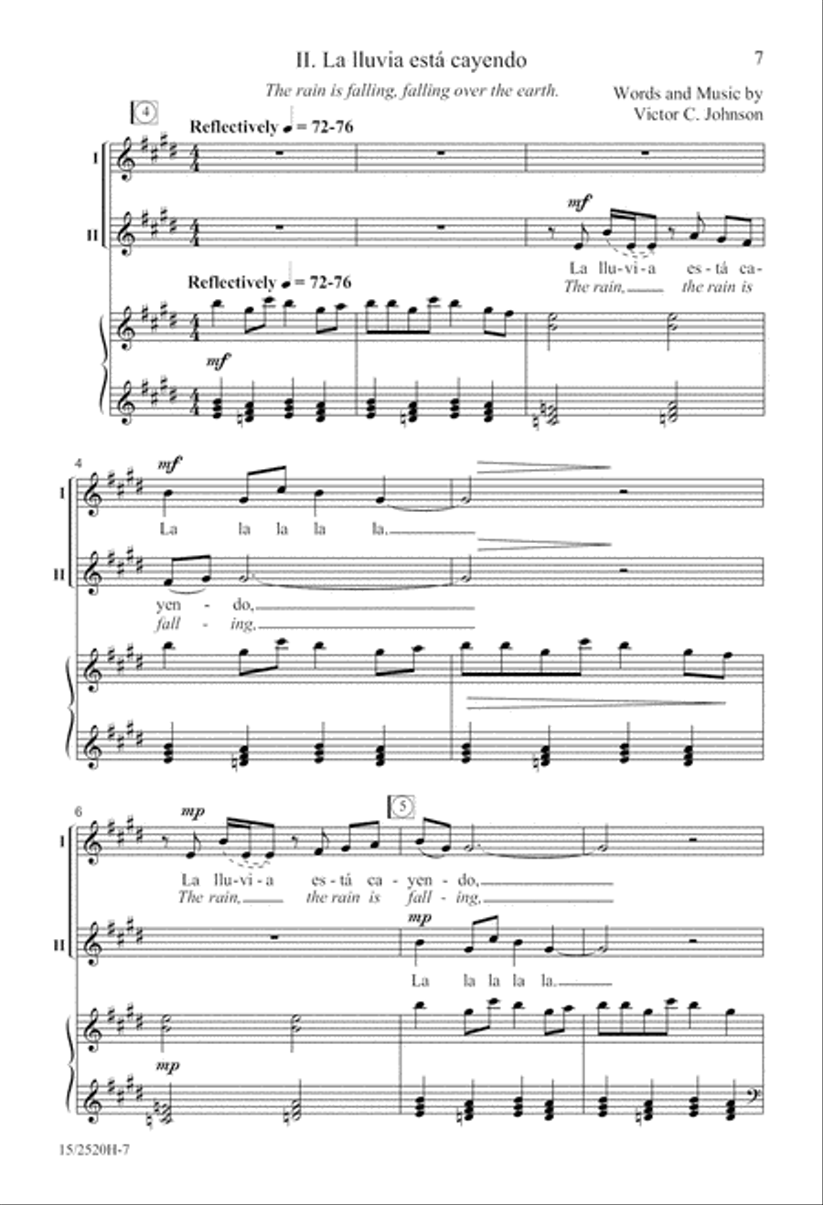 Tres canciones de los elementos 2-Part scores gallery preview page 7