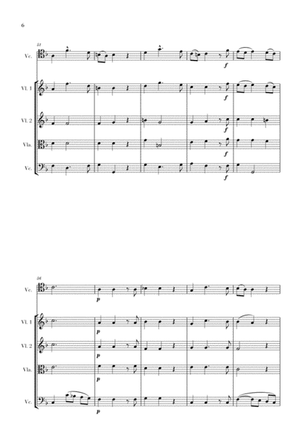Haendel - Lascia ch’io pianga (for Cello and String Quartet) image number null