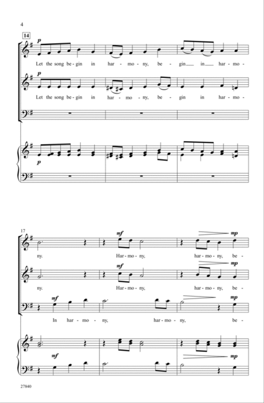 Let the Song Begin 3-Part scores gallery preview page 3