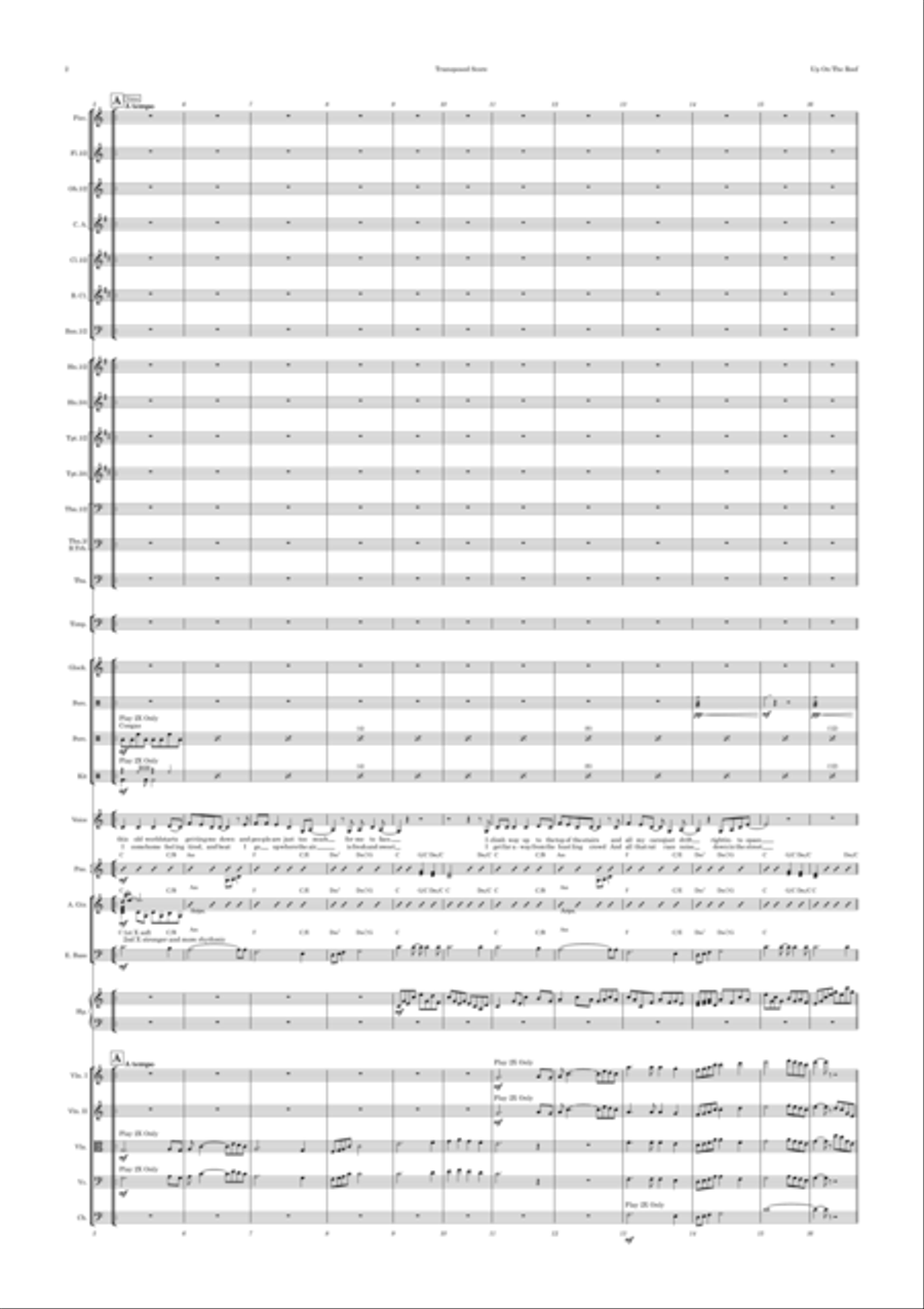Up On The Roof Full Orchestra scores gallery preview page 2