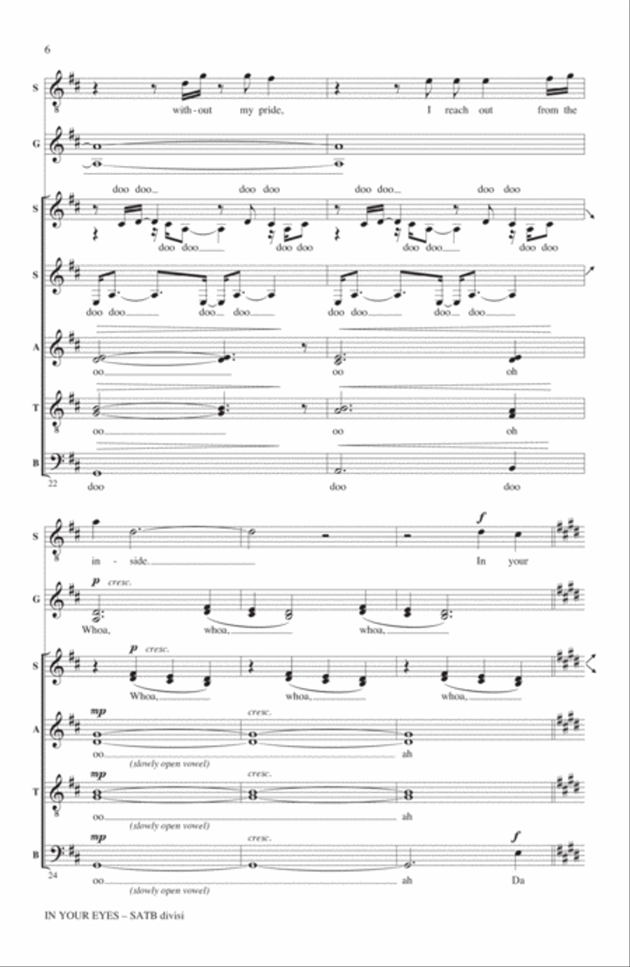 In Your Eyes In Your Eyes 4-Part scores gallery preview page 5