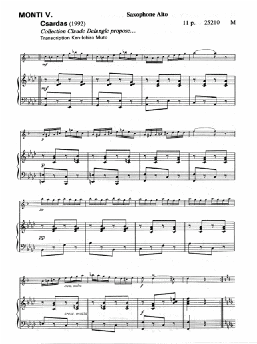 Czardas Piano Accompaniment scores gallery preview page 2