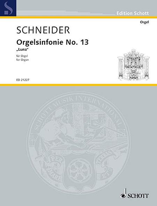 Book cover for Organ Symphony No. 13 "luna"