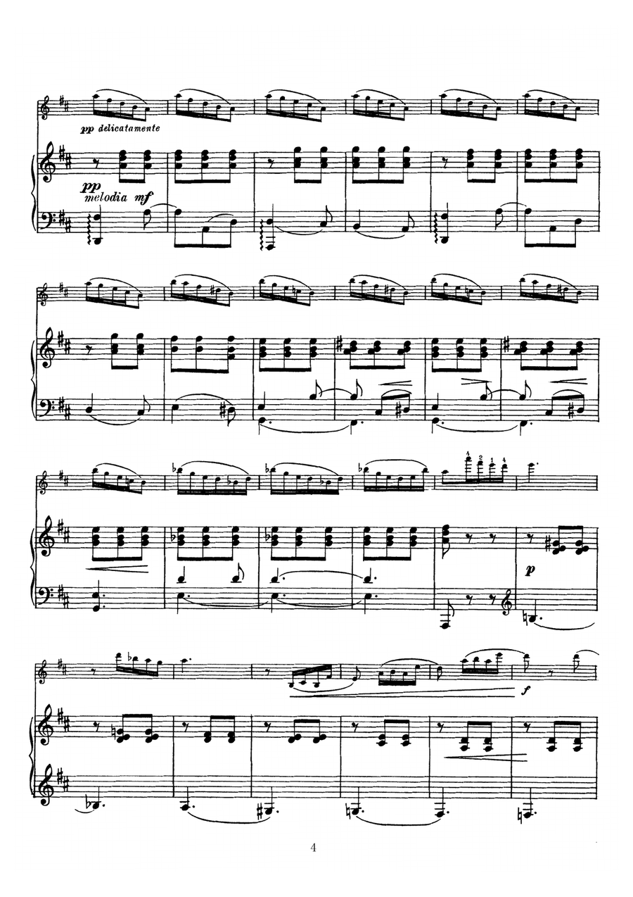 Poldini Poupee valsante (Dancing doll), for Violin & Piano, VN004 Violin Solo scores gallery preview page 4