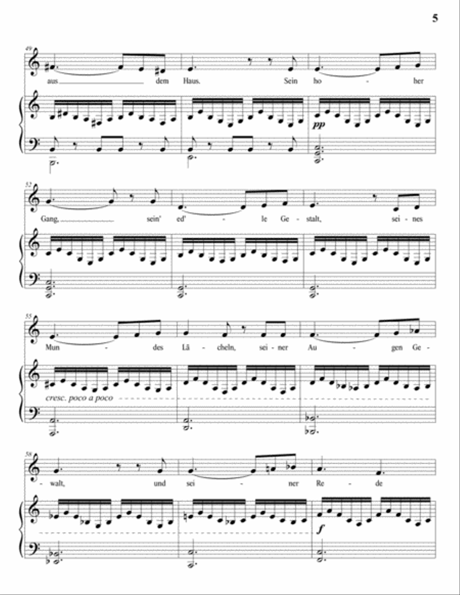 SCHUBERT: Gretchen am Spinnrade, D. 118 (transposed to B-flat minor) Voice scores gallery preview page 6