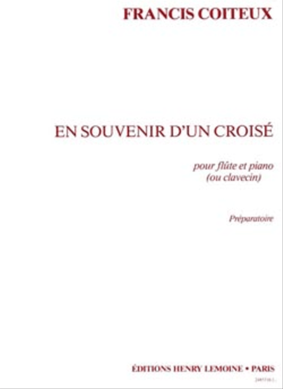 En Souvenir D'Un Croise En Souvenir D'Un Croise Flute Solo scores gallery preview page 1