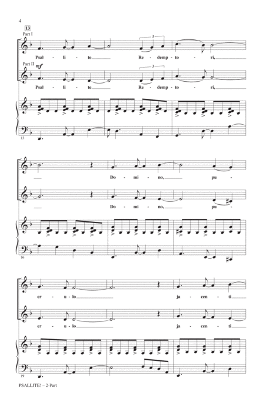 Psallite! Psallite! 2-Part scores gallery preview page 2
