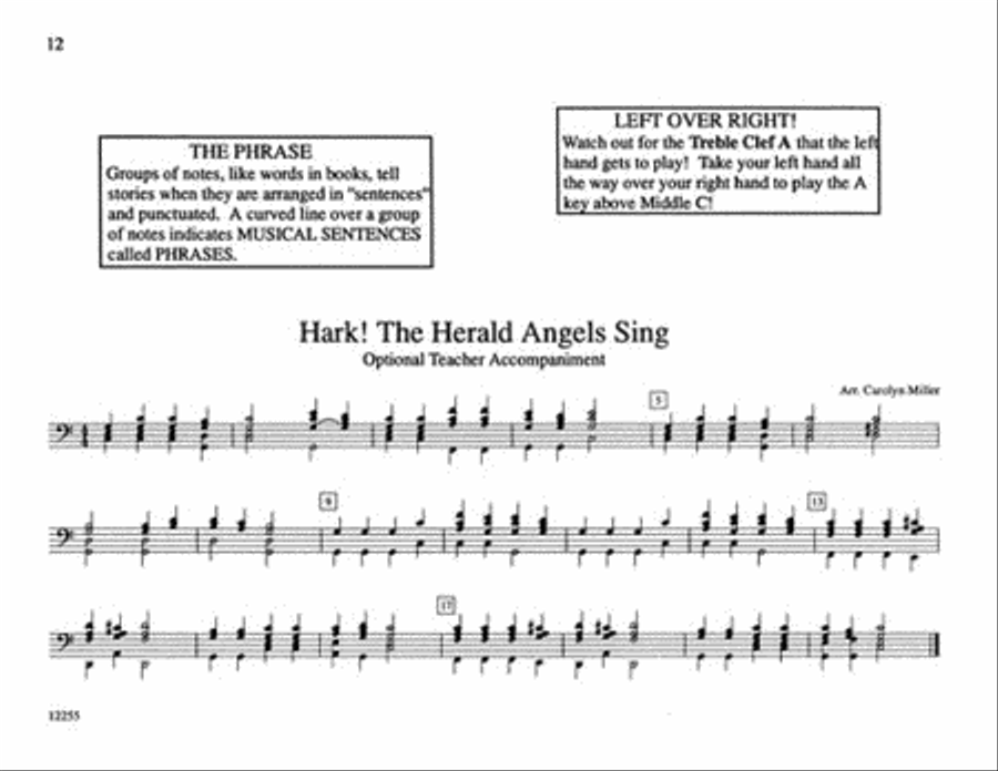 Teaching Little Fingers to Play Christmas Carols Piano Method scores gallery preview page 5