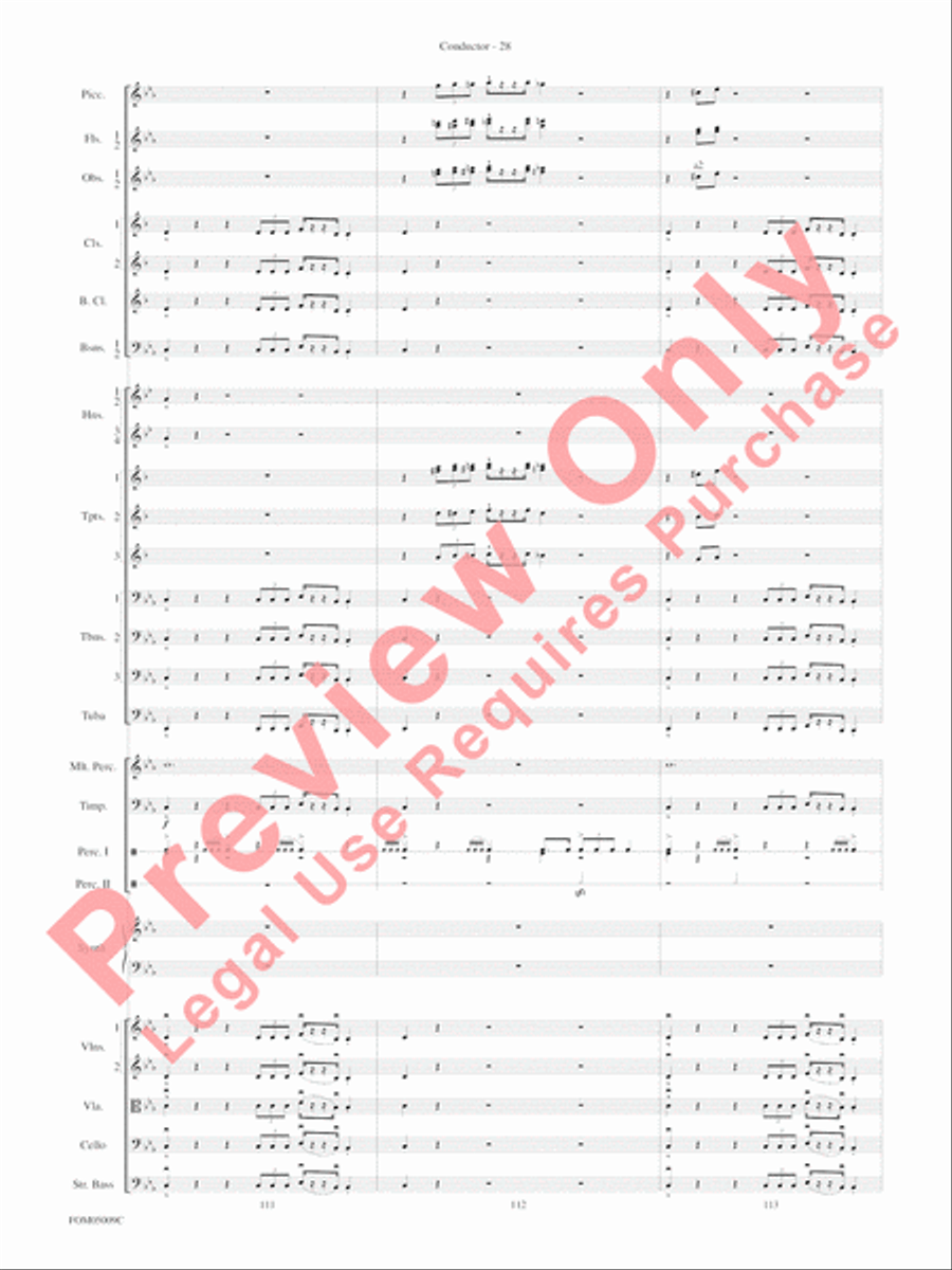 Concert Suite from Star Wars: Episode III Revenge of the Sith Full Orchestra scores gallery preview page 31