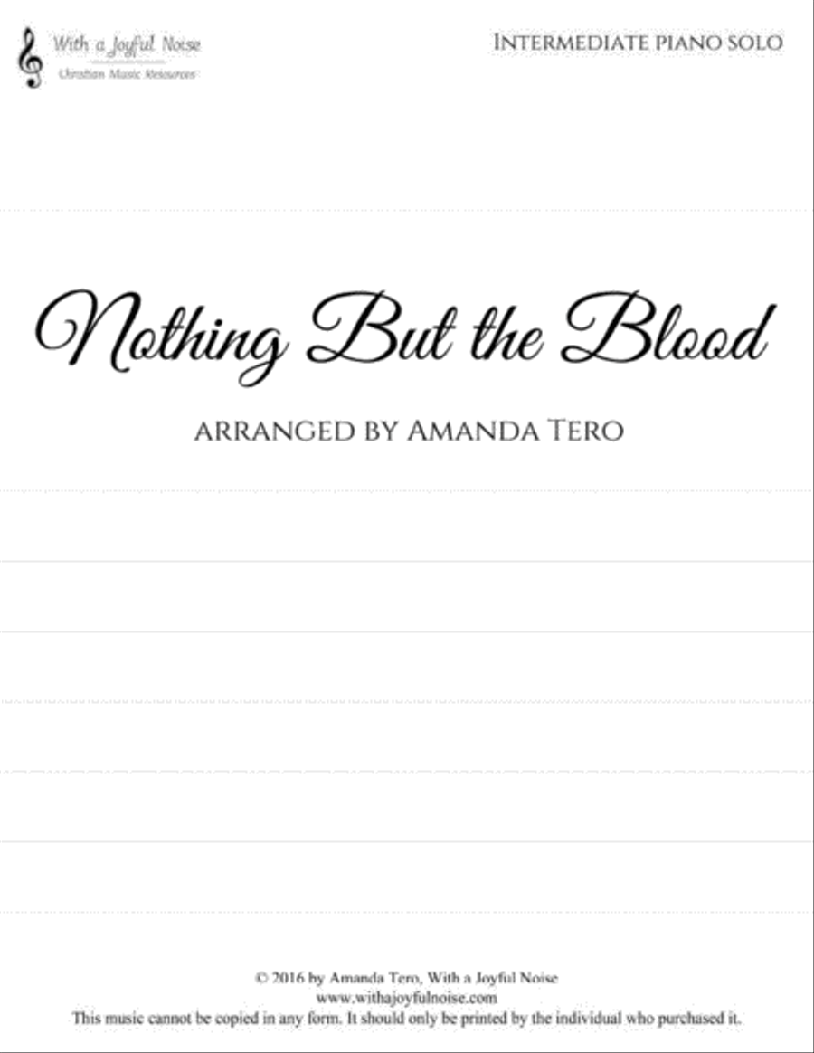 Nothing But the Blood Nothing But the Blood Piano Solo scores gallery preview page 2