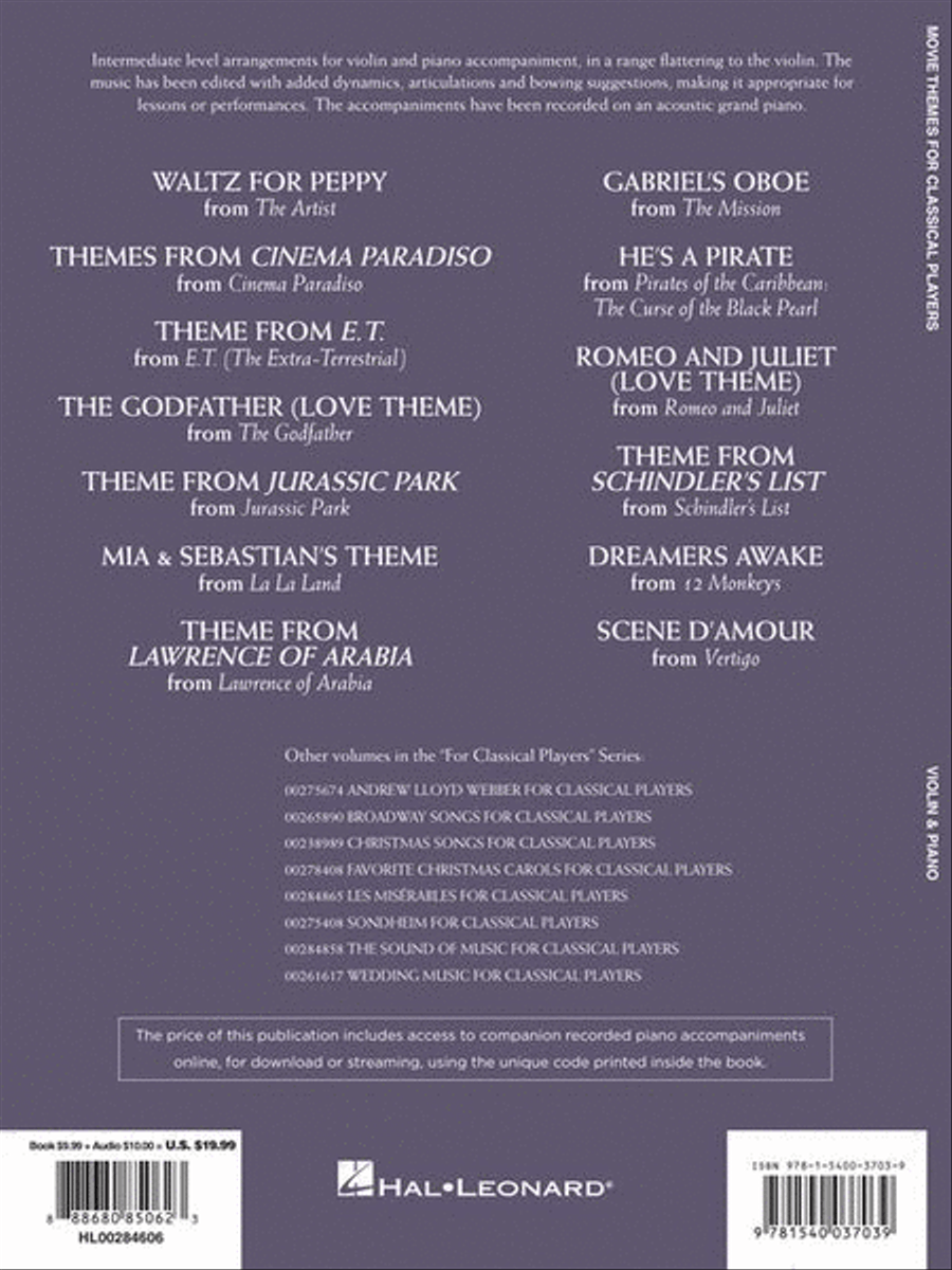 Movie Themes for Classical Players – Violin and Piano Violin Solo scores gallery preview page 8