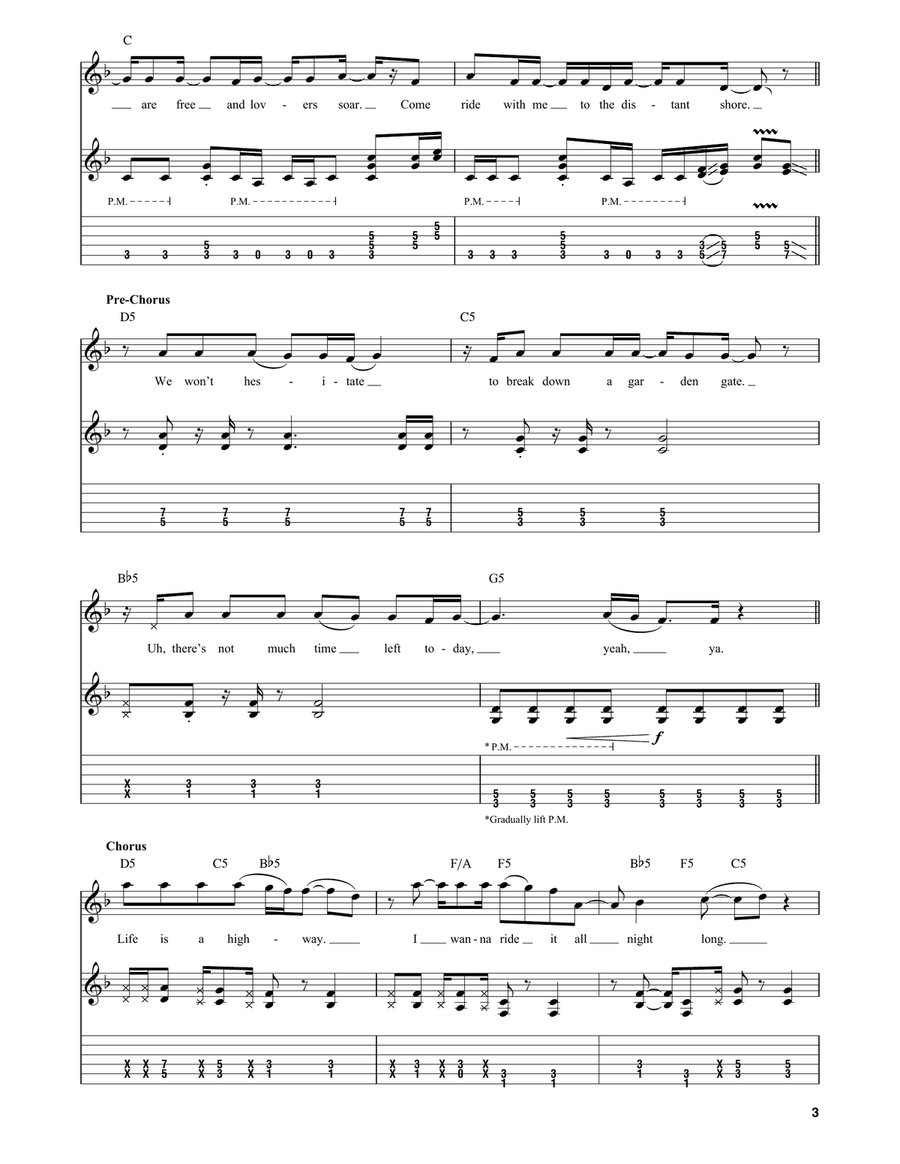 Life Is A Highway (from Cars) Acoustic Guitar scores gallery preview page 3