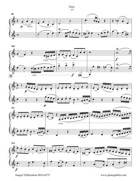 Beethoven: Duet WoO 27 No. 3 for Clarinet & Bass Clarinet image number null