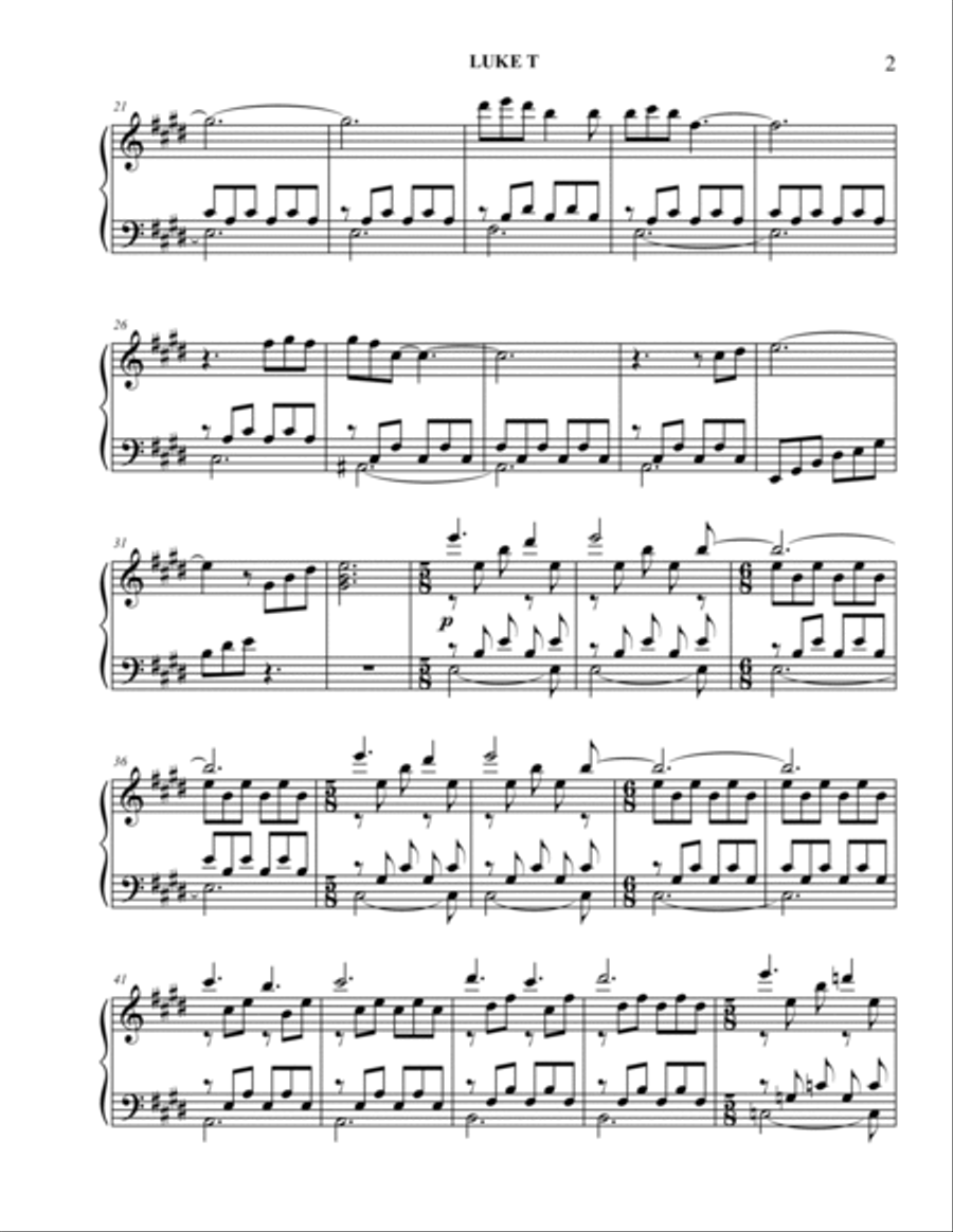 Reflections Reflections Easy Piano scores gallery preview page 2