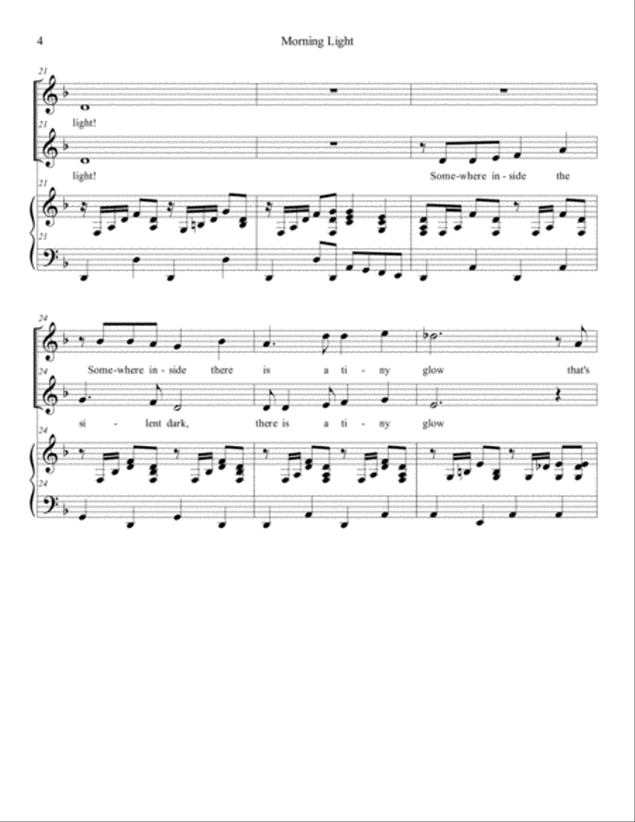 Morning Light 2-Part scores gallery preview page 4