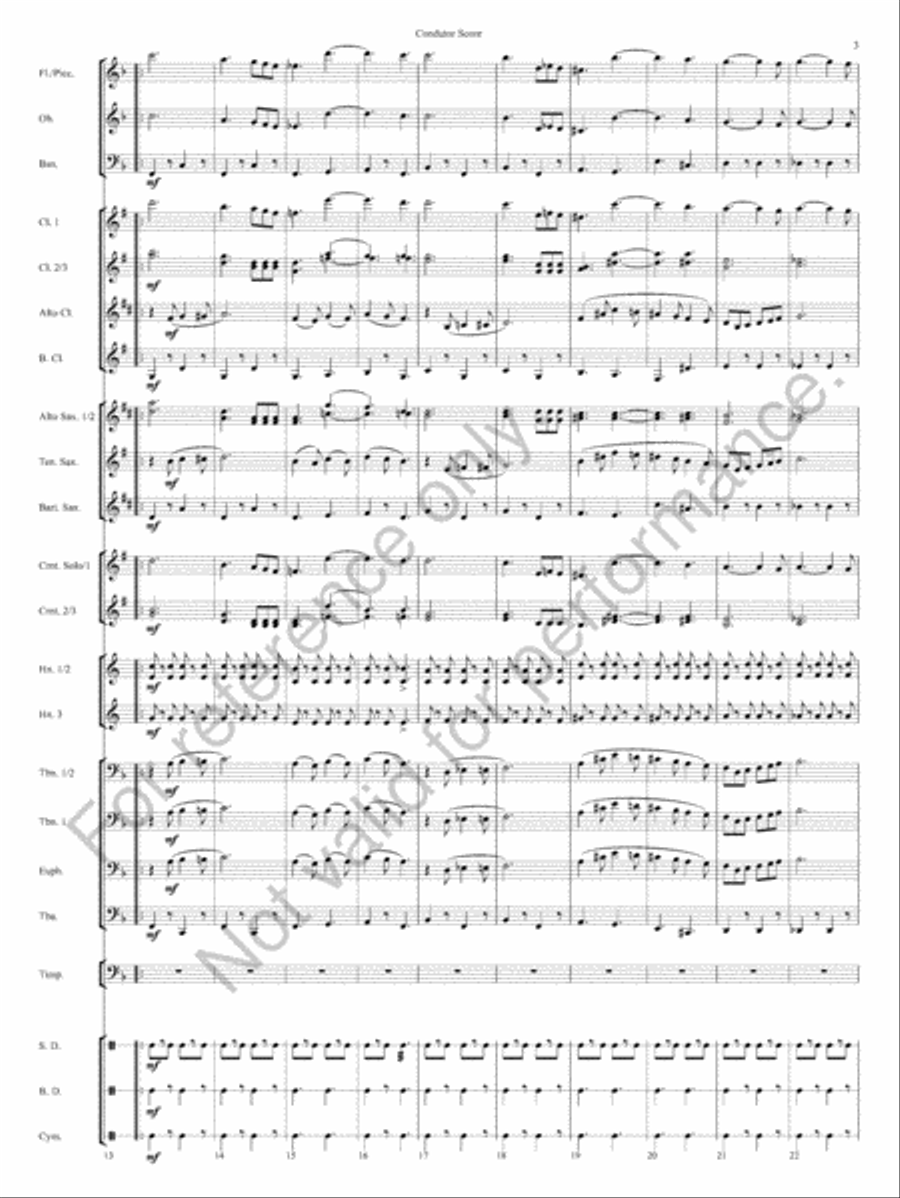 Honor Guard March Honor Guard March Concert Band scores gallery preview page 6