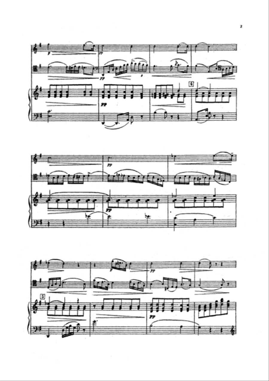 Etude (op.25, No.7) Piano Trio scores gallery preview page 2