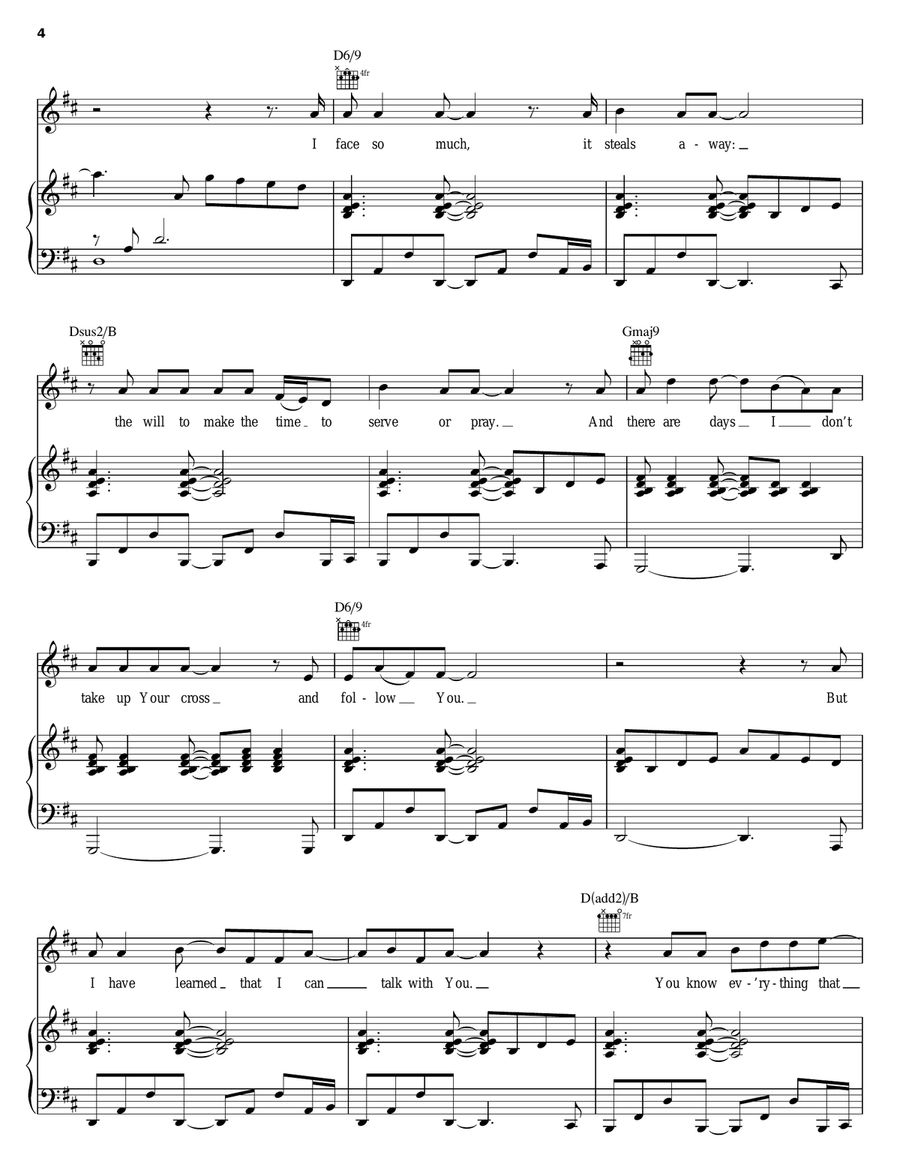 Whatever You Ask Whatever You Ask Piano, Vocal, Guitar scores gallery preview page 4