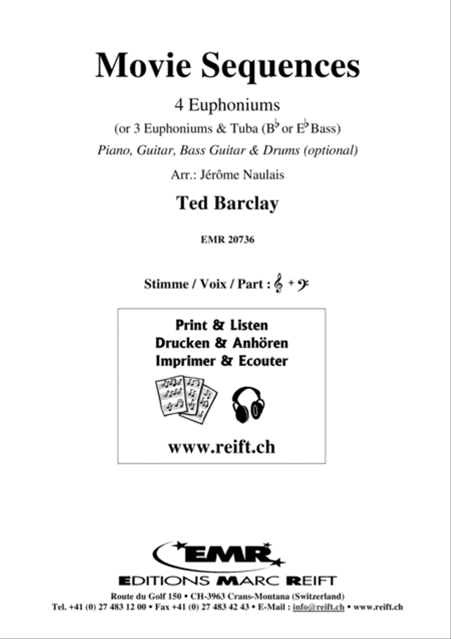 Movie Sequences Movie Sequences Euphonium Quartet scores gallery preview page 2