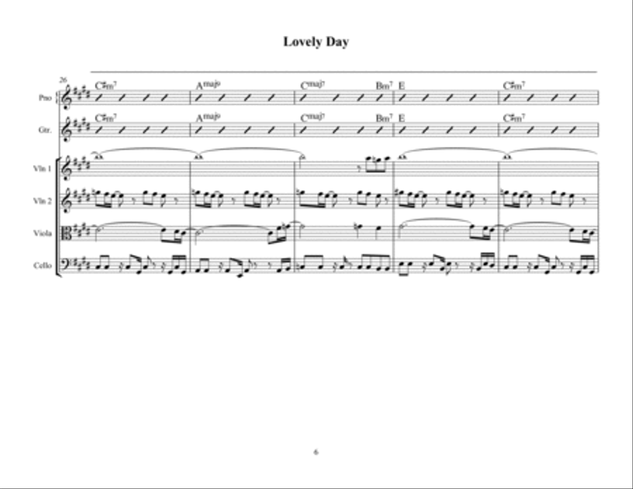 Lovely Day Lovely Day Small Ensemble scores gallery preview page 6