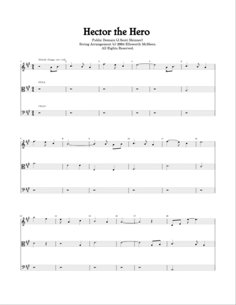 Celtic Treasures for String Trio String Quartet scores gallery preview page 6