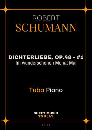 Dichterliebe, Op.48 No.1 - Tuba and Piano (Full Score and Parts)